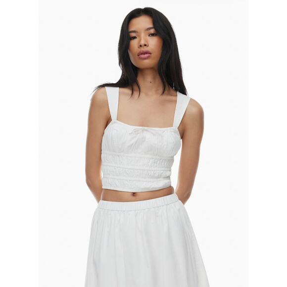 Aritzia Sunday Best Martine Poplin Top - White - Picture 5 of 8